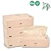 Bamboo Facial Tissues Octmami Eco-Friendly Tissues Recycled Paper Natural Tree Free Paper 100 Count 4Packs