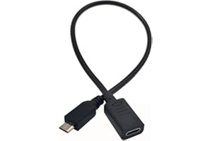 Qaoquda USB C to Micro USB Cable, USB Type C (USB-C) Female to Micro USB Male Charge Cable Adapter Converter Cord for MacBook Pro, Laptop, Android Devices(Only for Charging) (Type C F/Micro M)