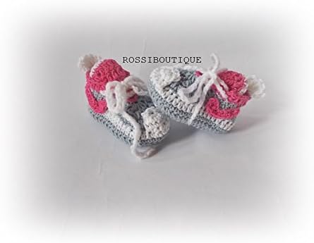 Crochet Baby sneakers, Knit Baby Converse
