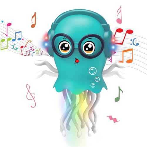 Dancing and Creeping Medusa Toy with Light and Music, Birthday | Dancing and Crawling Jellyfish Toy, Electric Crawling Jellyfish Toy, Funny Birthday Gift