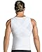 Leo Men's Abs Slimming Body Shaper with Back Support,Small,White