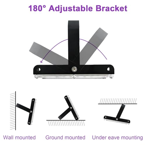 CREATESTAR LED Black Light 300 W 2 Pieces, IP66 Waterproof Spotlight with 1.5 m Plug, Lamp for Party Glow Aquarium Bar Fluorescent Poster Halloween Disco