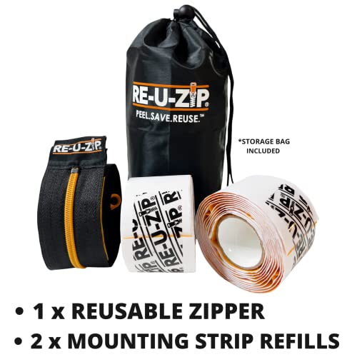 REUZIP® HeavyDuty Reusable Dust Barrier Zipper Starter Kit