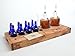 Handcrafted Small Batch Beer Making Home Brewing Kit with 8 cobalt blue bottles