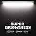 BBOUNDER 6 Pack Linkable LED Utility Shop Light, 4 FT, 4000 LM, 48 Inch Integrated Fixture for Garage, 40W Equivalent 250W, 5000K Daylight, Surface + Suspension Mount, Black