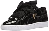 PUMA Women's Basket Heart Patent WN'S Sneaker, Puma Black-Puma Black, 8.5 M US