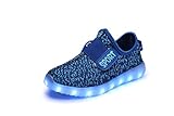 Unisex Sneakers USB Charging Light Colorful Glowing Leisure Flat Shoes