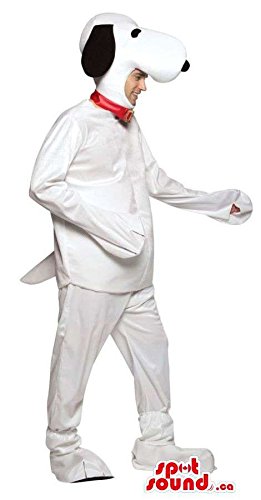 Amazon 大きなスヌーピー白い犬漫画のキャラクター大人サイズ