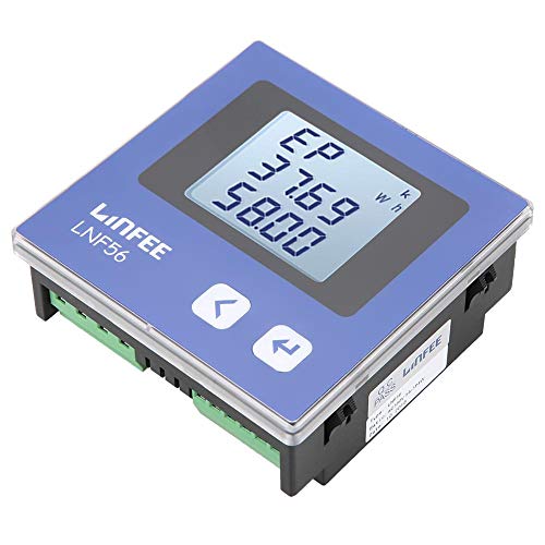 Akozon LNF56 Current Ammeter 3 Phase Digital LCD Display Multifunction Electric Power Meter Power Energy Multimeter Ammeter Intelligent Instrument