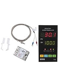 mypin® ta6 snr driver de temperatura PID Digital Universal con relé 1 8 Din SSR 25DA y de termopar tipo K, Dual Display para combinaciones de F C, 7 de salida, precisión: 0,2