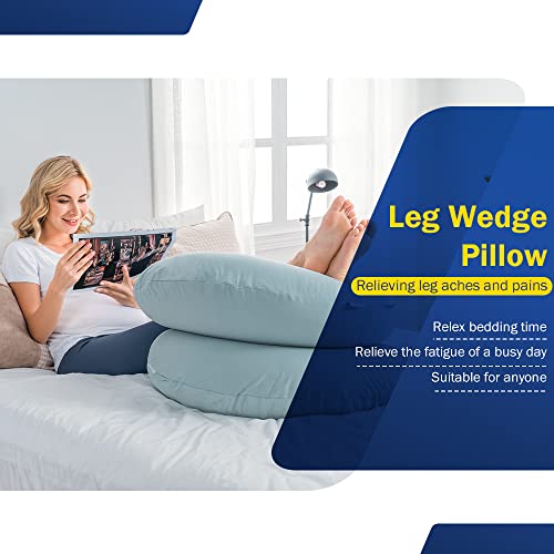 INSEN Pregnancy Pillow, Cooling Pregnancy Body Pillow with Jersey Cover