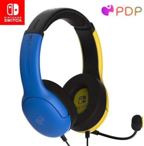 PDP Gaming LVL40 Stereo Headset with Mic for Nintendo Switch PC