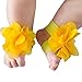 FEITONG@ 2016 0-12M Baby Toddler Infant Girls Barefoot Beach Sandals Shoes (Yellow)