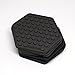 Stjerne Set of 8 Multipurpose Silicone Coasters, Trivets, Mat, Spoon Rest, Bottle Opener, Pot Holder, 6-in-1, Heavy Duty & Flexible (Black, Charcoal)