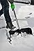 ORIENTOOLS Snow Pusher with D-Grip Handle and Foot Plate, The Shovel Perfect for Shoveling or Pushing Snow, Soils and Grains (19