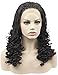 Riglamour Micro Million Braids Lace Front Wig Wavy Ends Black #1B Synthetic Hair Braided Wigs African Hair Braiding Styles Cornrows Wig for Black Women Heat Resistant 16 Inches