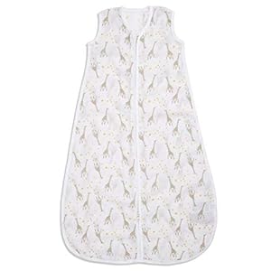 aden by aden + anais Essential Slaapzak 1.0 Tog (0-6 maanden) 100% mousseline katoen – Starry Star Giraffes