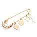 Maikun Butterfly Scarf Clip Faux-Pearl Diamante Pin Brooch Gift for Valentine's Day