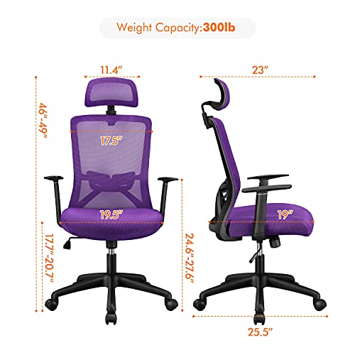 Yaheetech Ergonomic Office Chair High Back Computer Chair Technical