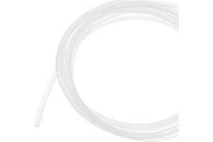 BENECREAT 118inch Upholstery Firm Silicone Foam Welt Cord Piping, 6mm White Rubber Solid Piping Cord for Bag Handle, Sofa, Ch