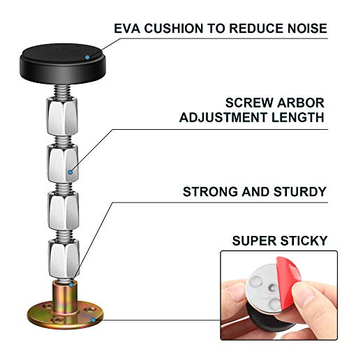 Adjustable Threaded Headboard Stoppers Fixer,Bed Frame AntiShake Tool