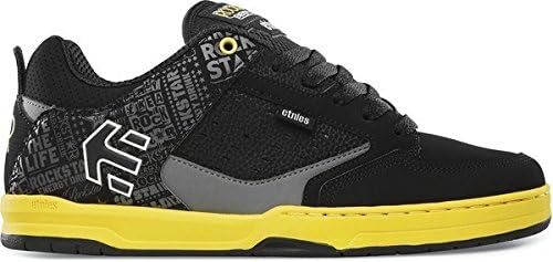 black and yellow etnies