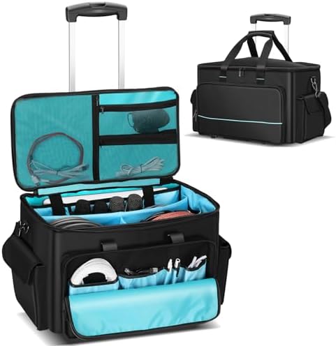 Amazon.com: XIDIHF Large DJ Cable Gig Bag with Adjustable Dividers