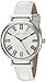 Anne Klein Women's AK/2137SVWT White Leather Casual Watch