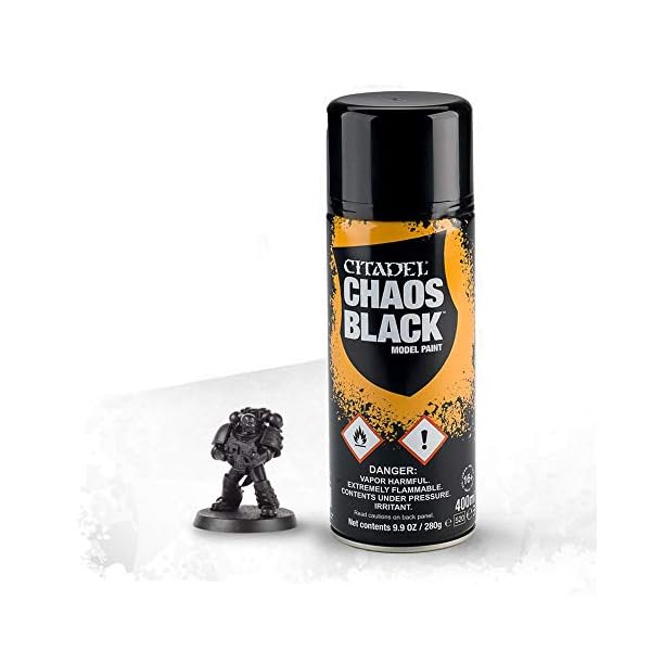 Citadel Bombe Sous-Couche - Aérosol Chaos Black