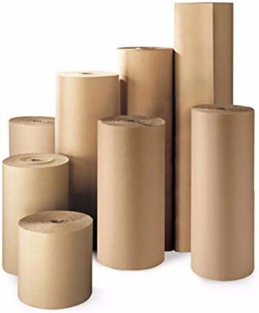 Corrugated Cardboard Paper Roll Single Face Length 75M Meters / Widths Available 300mm 450mm 500mm 750mm 900mm 1000mm 1200mm 1500mm (300mm x 75M)