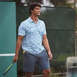 Reyn Spooner 50th State Waves Performance Polo