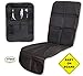 Car Seat Protector with Thick Padding for Under Baby Booster + Backseat Organizer& Kick Mat Protector with 5 Pockets, iPad and Tablet Holder + Baby on Board Sign
