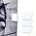Shower Curtain Clips, Wimaha 4 Pack Shower Splash Guard Self Adhesive Windproof Stop Protect Clips, White