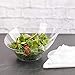 PARTY BARGAINS Angled Plastic Bowls - [5 Pack] Clear, Heavy-duty Premium Quality Large Serving Bowl, Excellent for Weddings, Baby & Bridal Showers, Parties & More