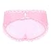 YiZYiF Sissy Pouch Panties Men's Lace Transparent Bikini Open Butt Bikini Thongs Pink X-Large(Waist 31.0-43.0