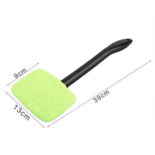 Windshield Cleaner with Microfiber Cloth,Car Windshield Cleaner Brush Auto Window Glass Cleaning Brush Tools