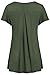 Short Sleeve Night Shirts,Tencole Plus Sized Dressy Stylish Yoga Junior,Army Green,Large