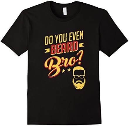 Mens Do You Even Beard Bro Funny Bearded Man Retro T-Shirt XL Black