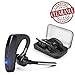 Bluetooth Headset, Wireless Bluetooth Earpiece Headphones Earbuds Ear Hooks Earphones with Noise Cancelling Mic and Carrying Case for Business/Office/Driving/Truck  Support iPhone/ Android Cellphones