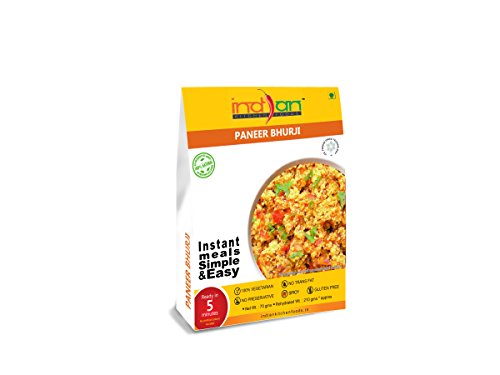 Indian Kitchen Foods Gourmet Indian Entree Ready in 5 min Freeze Dried Vegan/Vegetarian Pav Bhaji, Punjabi Chole, Dal Fry, Dal Makhani, Paneer Bhurji, Palak Paneer, Veg Kolhapuri, Variety Pack of 7