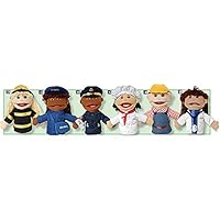 Creative Minds Multi-Ethnic Career Puppet, Set of 6