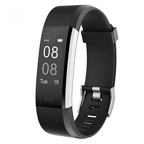 [- YAMAY Fitness Armband mit Pulsmesser Wasserdicht IP67 Fitness Tracker Aktivitätstracker Pul