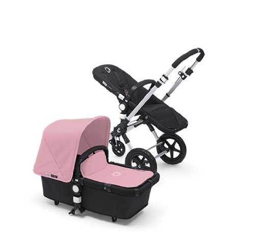 Bugaboo Cameleon 3 Stroller Black Base With New Extendable Sun Canopy (Soft Pink)