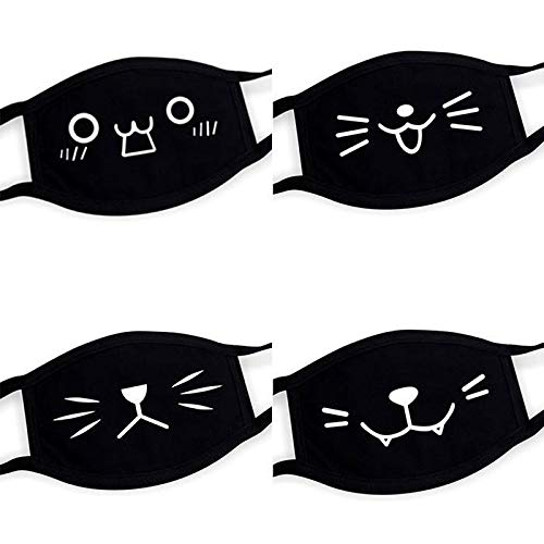 Corgy Unisex Mouth Massk Cute Cartoon Expression Hanging Ear Cotton Dust Massk Massks