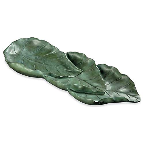 Palos Designs Decorative Downspout Splash Block, Leaves Design, Polyresin, Gutters And Downspout Extension
