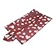 7 Set Travel Packing Organizer,Waterproof Mesh Durable Luggage Travel Cubes with 1 Shoe Bag - Travel Luggage Compression Organizers (Wine Red Flower)