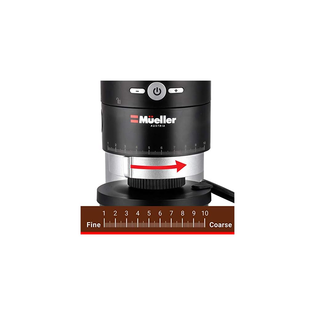 Mueller UltraGrind Conical Burr Grinder Professional Series