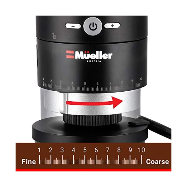 Mueller UltraGrind Conical Burr Grinder Professional Series