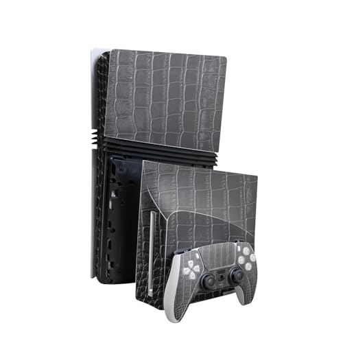 Skin Compatible with PlayStation 5 Pro Bundle + Disc Drive for PS5 - Black Gato…