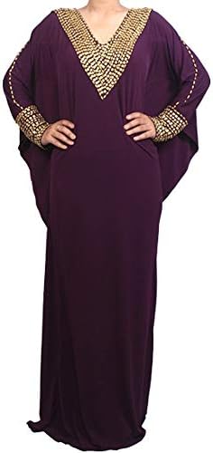 Velove - Fitted Batwing 5 - Hand-Beaded Kaftan, Dress, Abaya